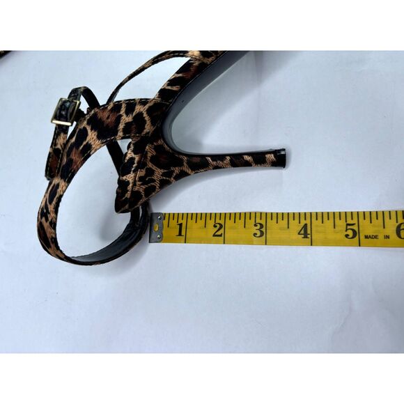 Metaphor Astonia Animal Print Fabric Hair Womens Heels Pumps Tiger Open Toe - Picture 12 of 12